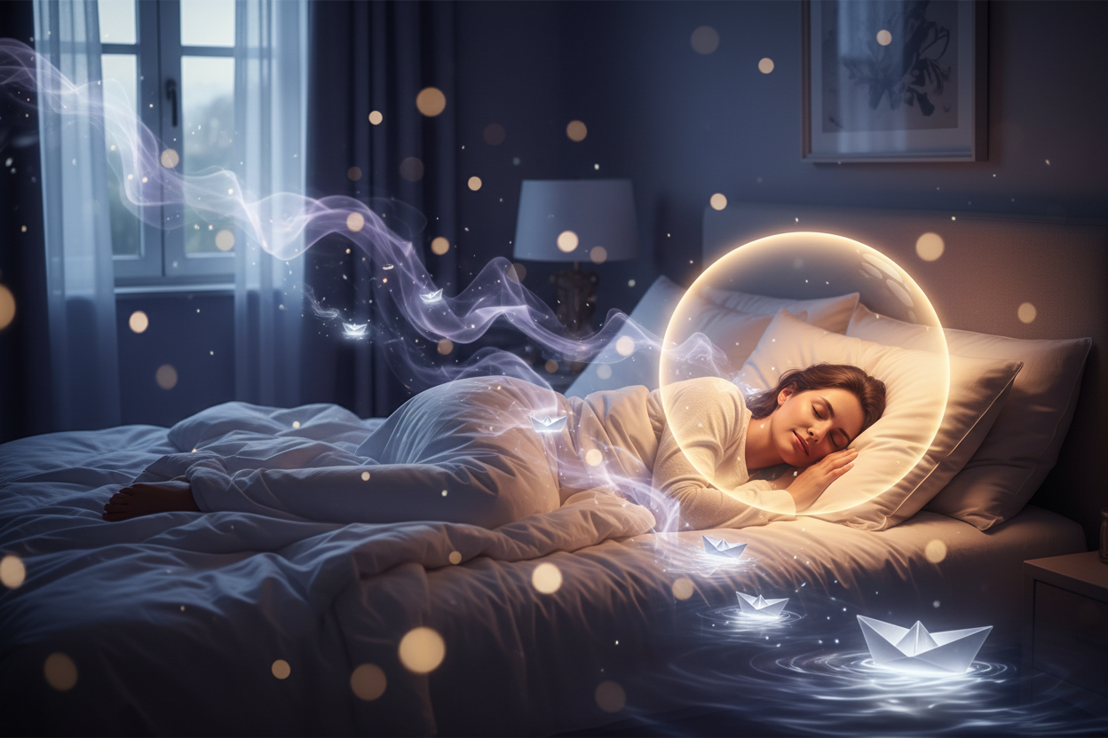 create image shows that we will help the client get a peaceful, worry-free sleep.
